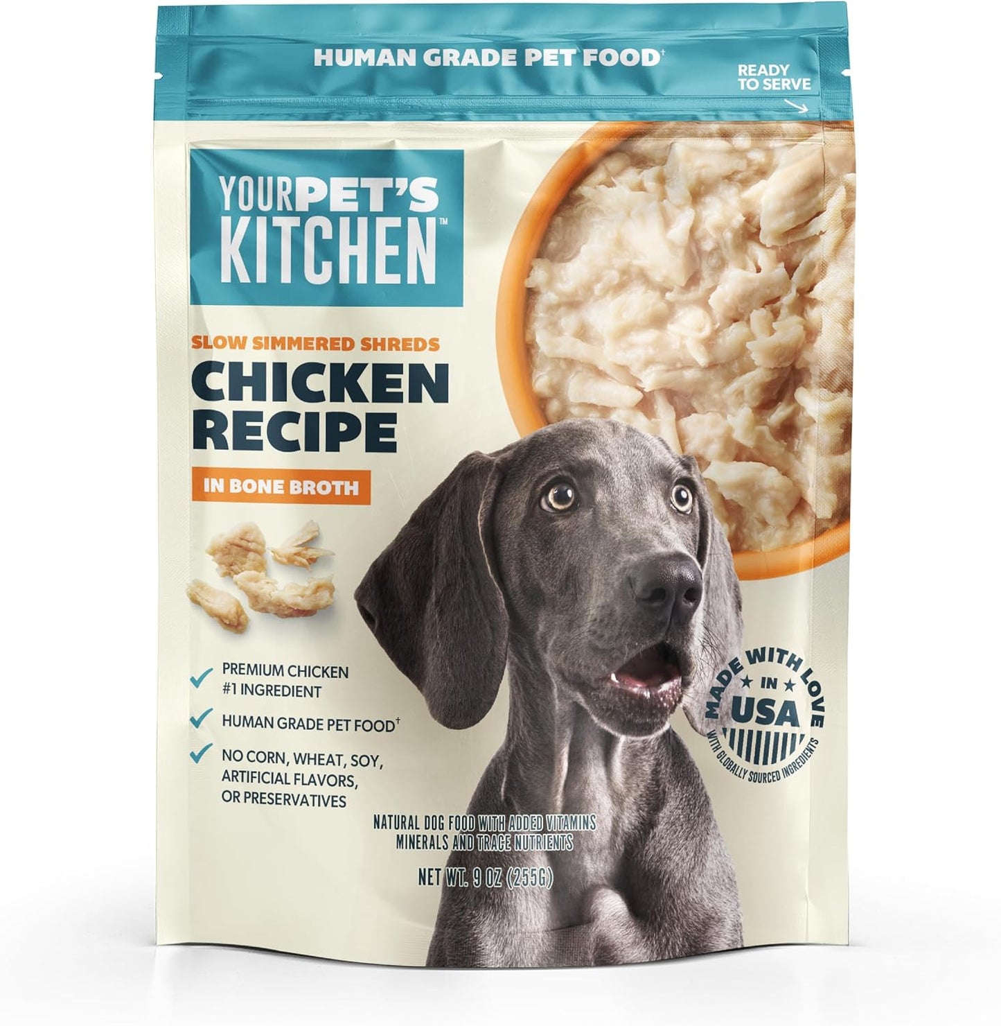 Your Pet's Kitchen Wet Dog Food, Slow Simmered Beef Recipe - Human Grade, USDA Process Verified | Complete & Balanced for Adult Dogs | No Corn, Soy, Wheat | Made in USA | 9oz Pouch, Pack of 6 - Image 11