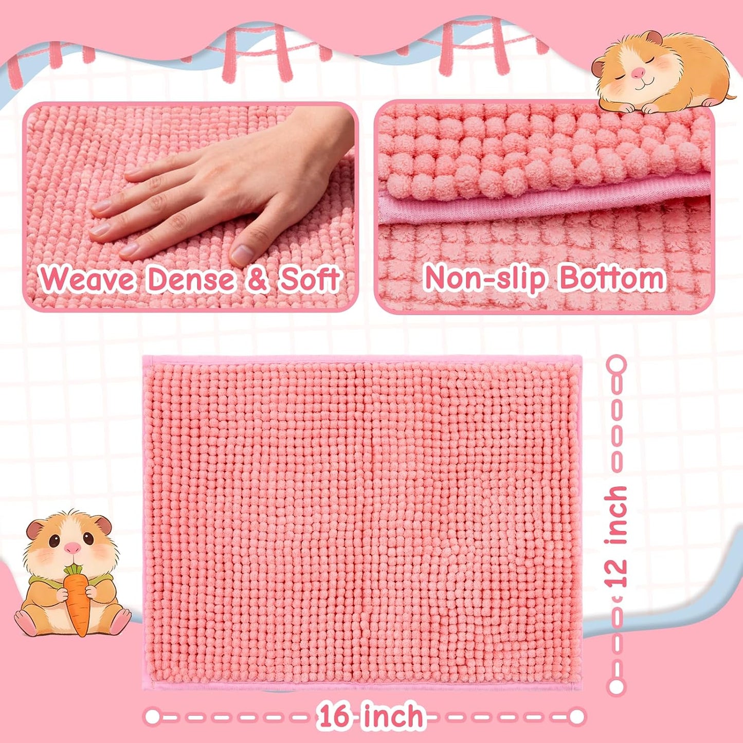 Multipurpose absorbent travel mat for small pets