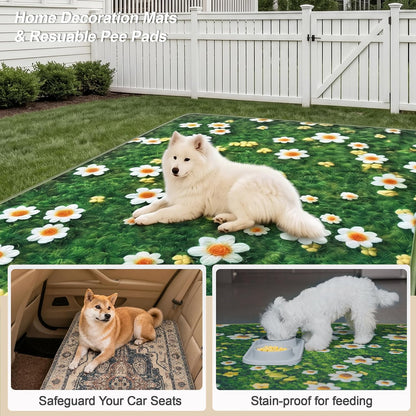 Washable Pee Pads for Dogs, Reusable Puppy Potty Training Pads, Ultra-Absorbent Thick Waterproof Leak-Proof Non-Slip Pads & Mat for Crate, Playpen, Floor, Whelping & Housebreaking , 2 Pack 18"x24" - Image 2