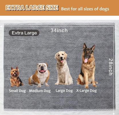 Side angle view of the diamond quilted surface on the disposable pet training pads.