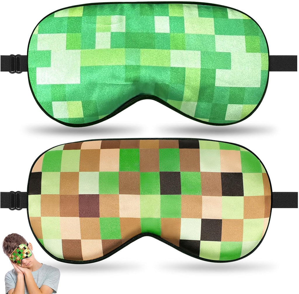 NganSuRong 2 piece kids silk sleep mask front view