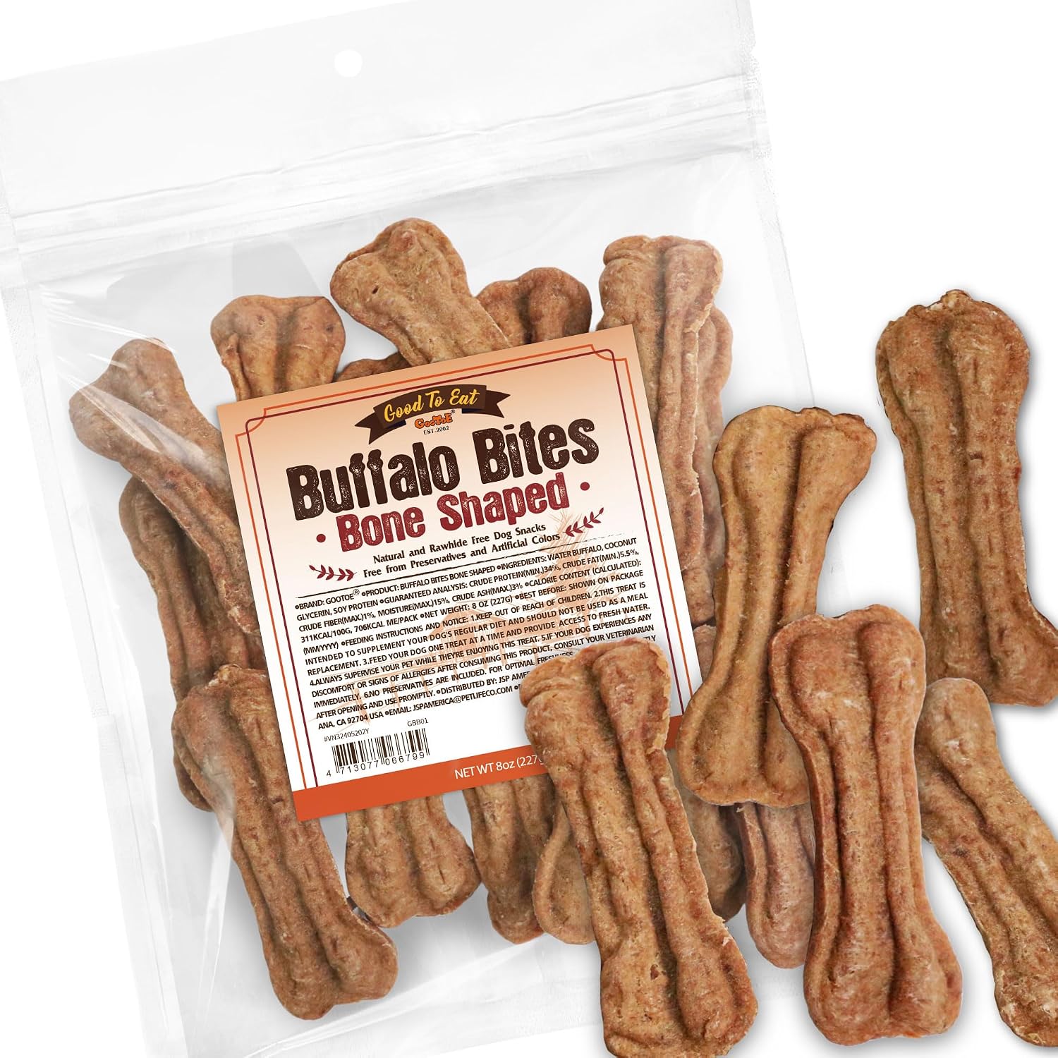 Gootoe Natural Buffalo Dog Treats, Stick (Large), 1.5 lb | Low-fat chews for training rewards, limited ingredient, for medium dogs - Image 11