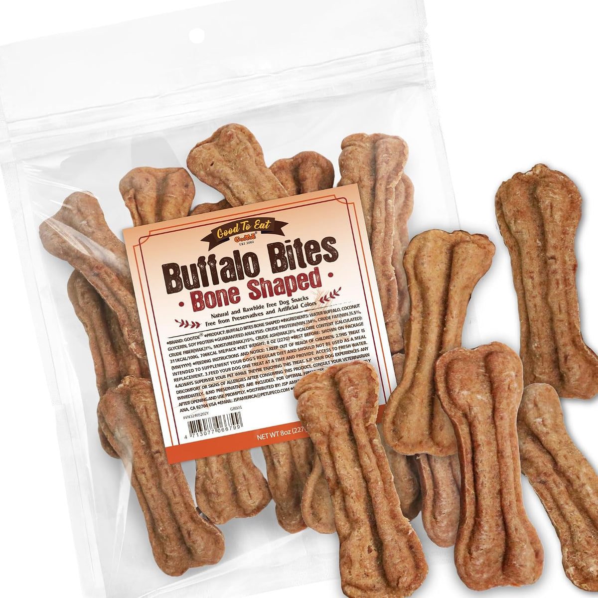 Gootoe Natural Buffalo Dog Treats, Stick (Large), 1.5 lb | Low-fat chews for training rewards, limited ingredient, for medium dogs - Image 11