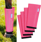 Fly Boots for Horses Set of 4, Loose Fitting Mesh Horse Fly Boots Leggings, Reduce-Stomping Adjustable Equine Leg Wraps & Socks, Stay Up Not Sag, No Rub (Pink) - Image 12