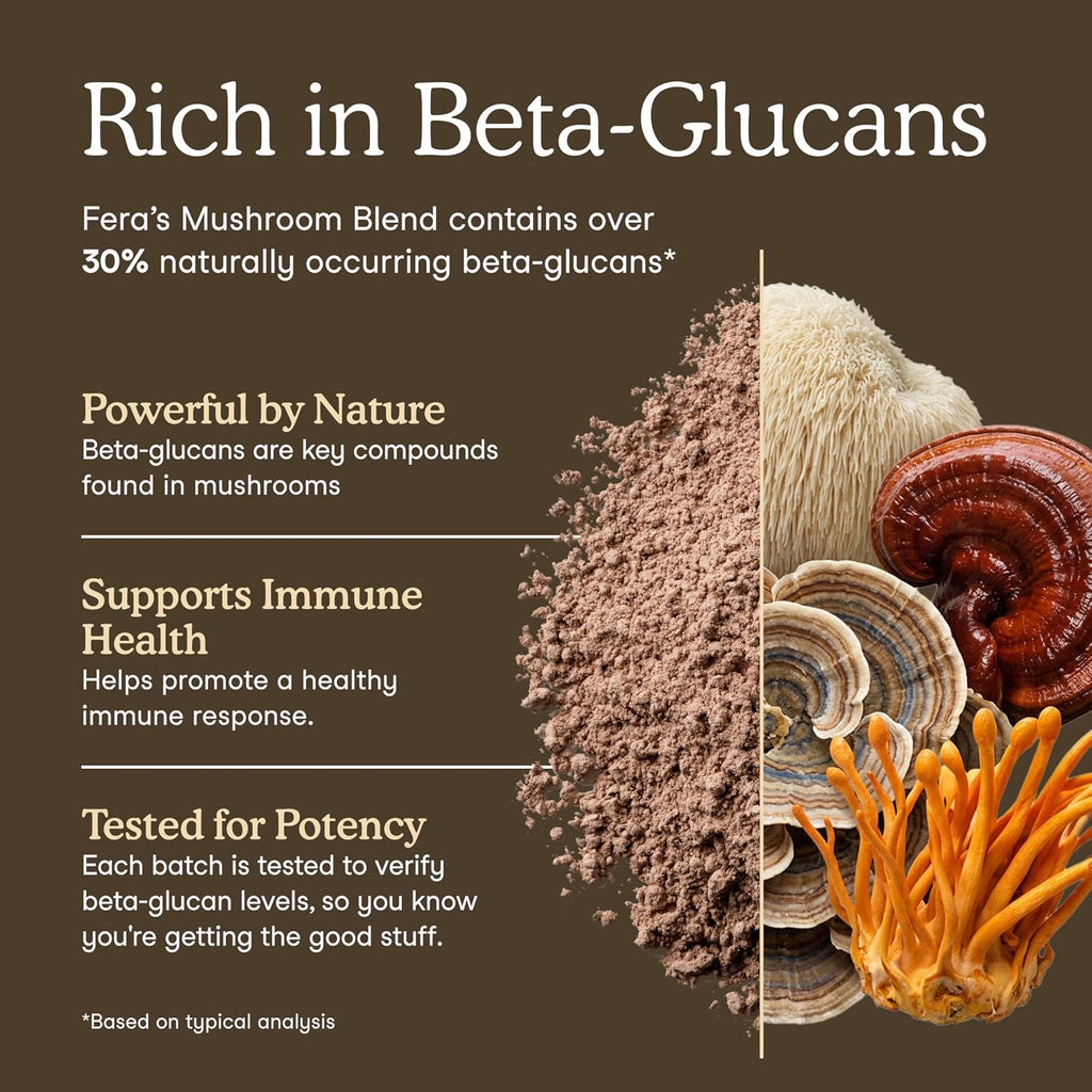 Fera Pets premium Turkey Tail mushroom supplement for feline and canine wellness