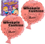 ArtCreativity Self Inflating Whoopie Cushion front view of pink prank toy set.