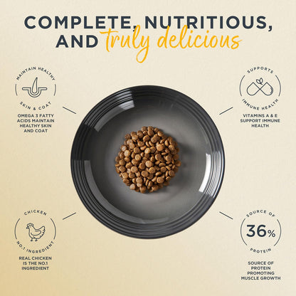 Reveal high protein grain free chicken cat food ingredients graphic