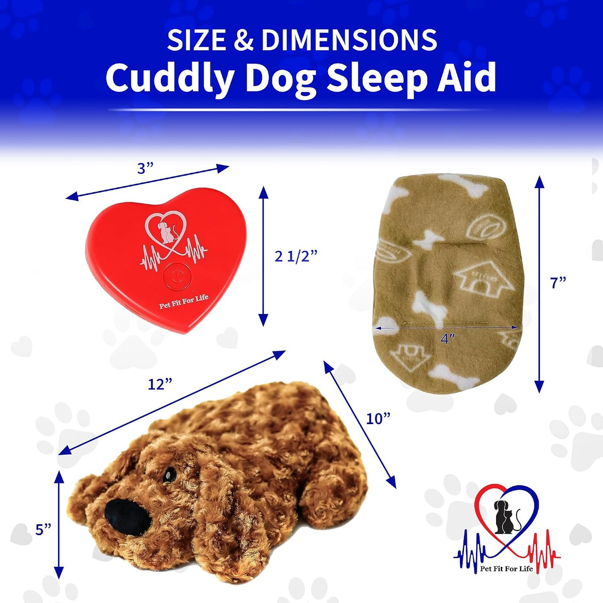 Pet Fit For Life heartbeat simulator and heat pack components