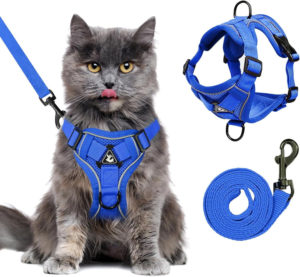 XL Cat Harness Escape Proof for Heavy Cats - Adjustable Vest Leash Set with 4 Buckles, Reflective Breathable Mesh for Extra Large Cats - Image 11