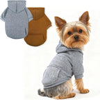 Dog Hoodie, Cute Sweaters for Small Dogs Girl, Classic Puppy Sweatshirt with Pocket Hood, Winter Puppy Clothes Girl with Fleece Lined, XXS Dog Clothes for Extra Small Doggie (1-3lbs), Pink+Rose - Image 11