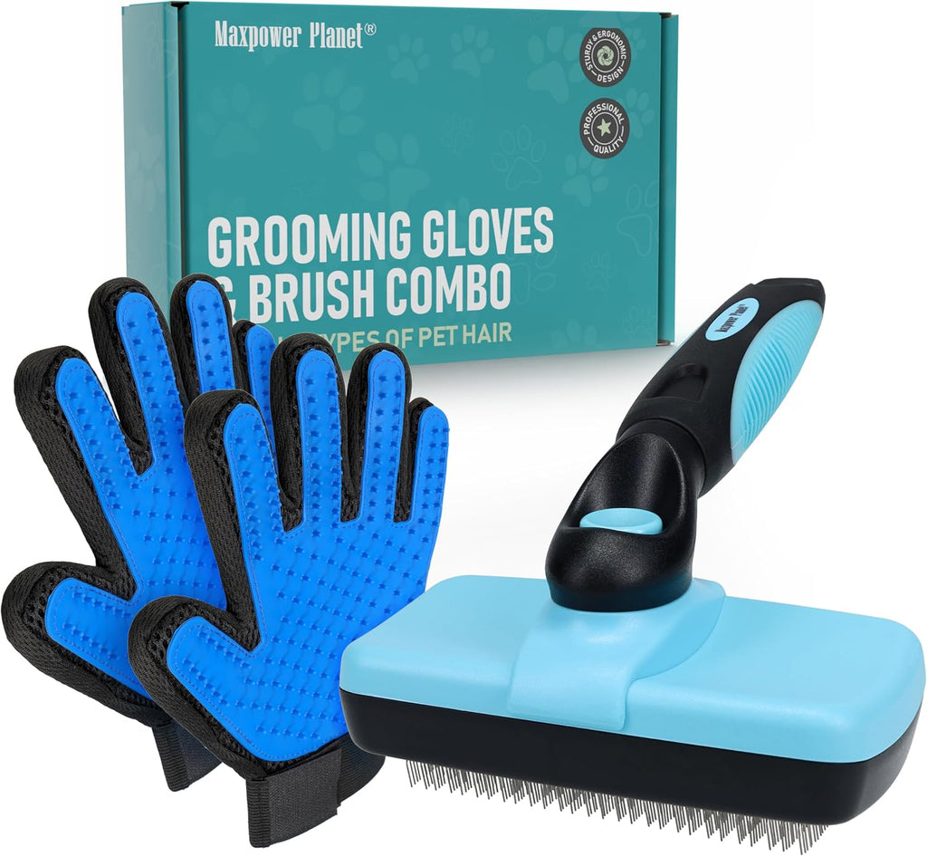 Maxpower Planet Original Pet Grooming Rake - Double-Sided Deshedding Dematting Tool, Undercoat Rake for Dogs & Cats, Extra-Wide Dog Grooming Brush & Deshedder Comb for Long Hair, Reduces Shedding 95% - Image 11