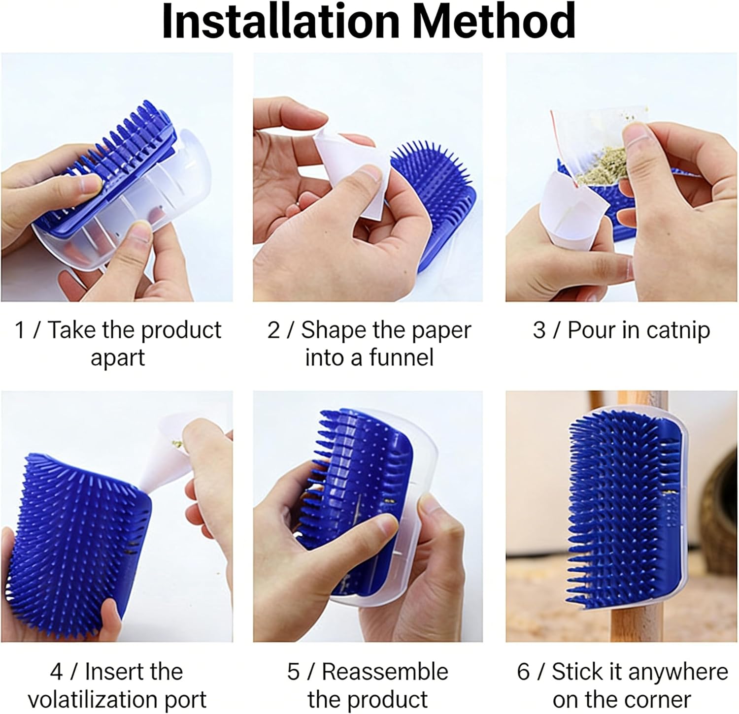 Dhgate space saving home grooming brush detached from its wall base for cleaning