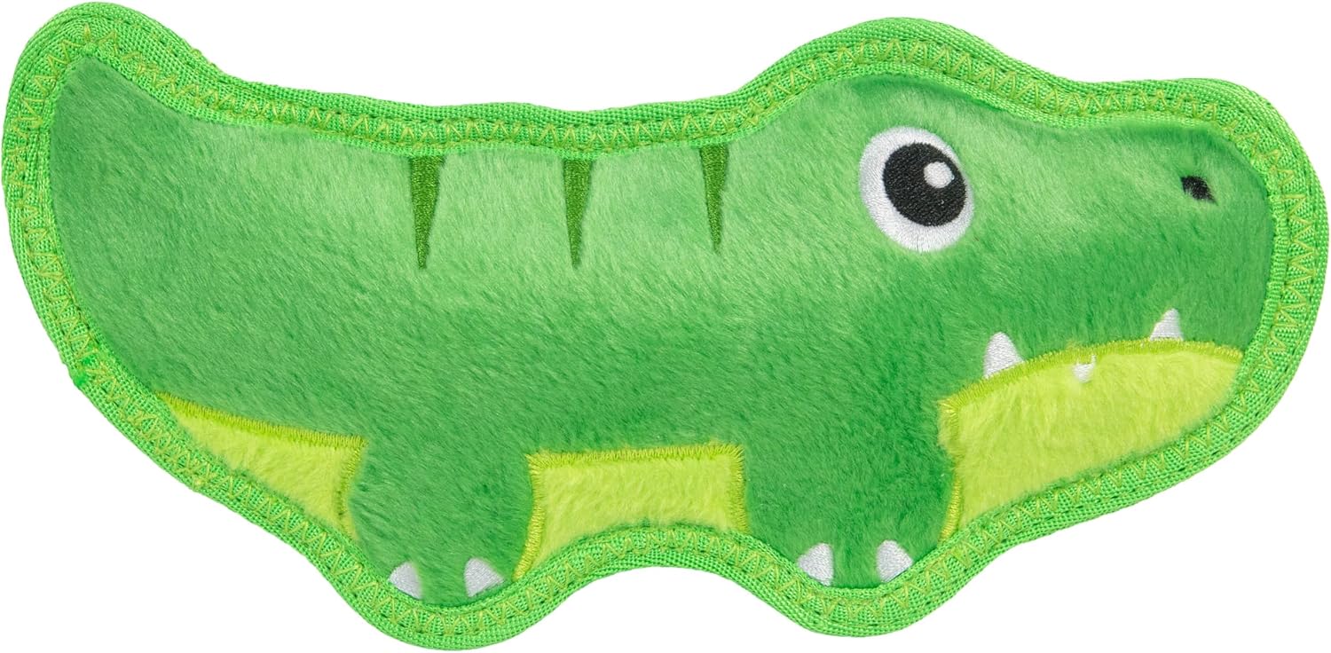 Medium size Outward Hound Tough Skinz dog toy on neutral background