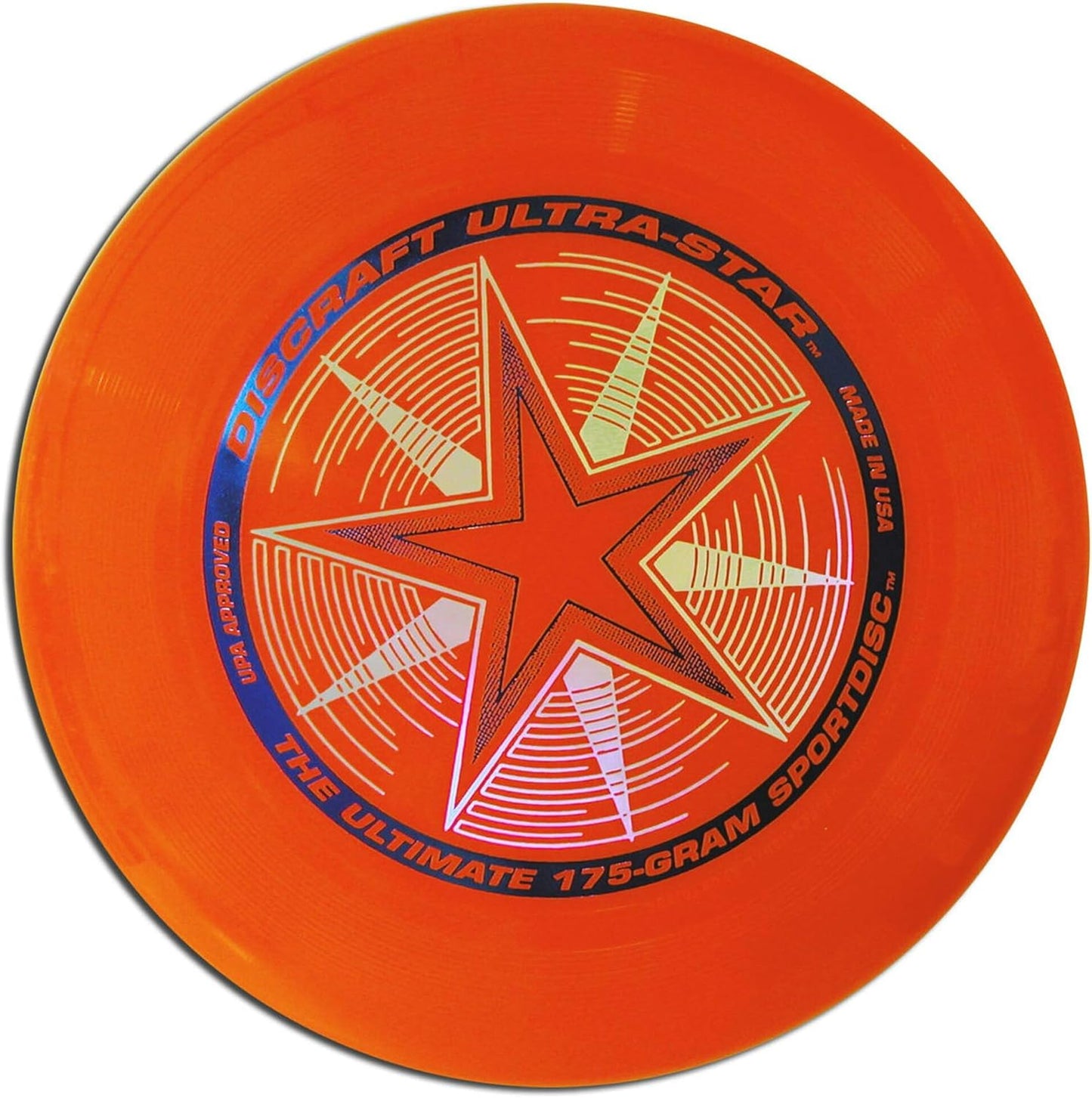 Premium imported Discraft 175g tournament frisbee being caught during an outdoor competitive game