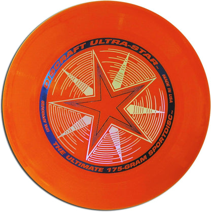 Premium imported Discraft 175g tournament frisbee being caught during an outdoor competitive game