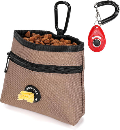 Dog Treat Pouch with Pet Training Clicker, Detachable Dog Puppy Training Treat Bag, 900D Oxford Cloth Magnetic Closure Small Dog Poop Bag Holder for Travel or Outdoor Use - Image 13