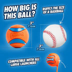 Chuckit! Ultra Ball orange and blue rubber texture