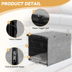 Premium waterproof forty two inch dog cage cover side view