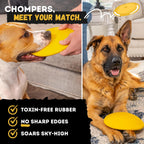 WoofBite dog toy showing natural rubber texture