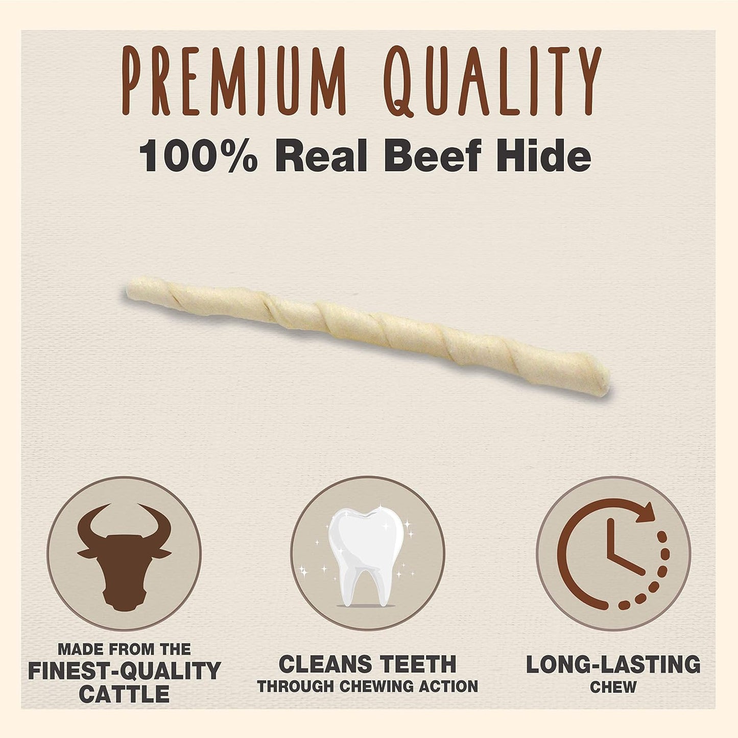 Cadet long lasting natural five inch dog bones display