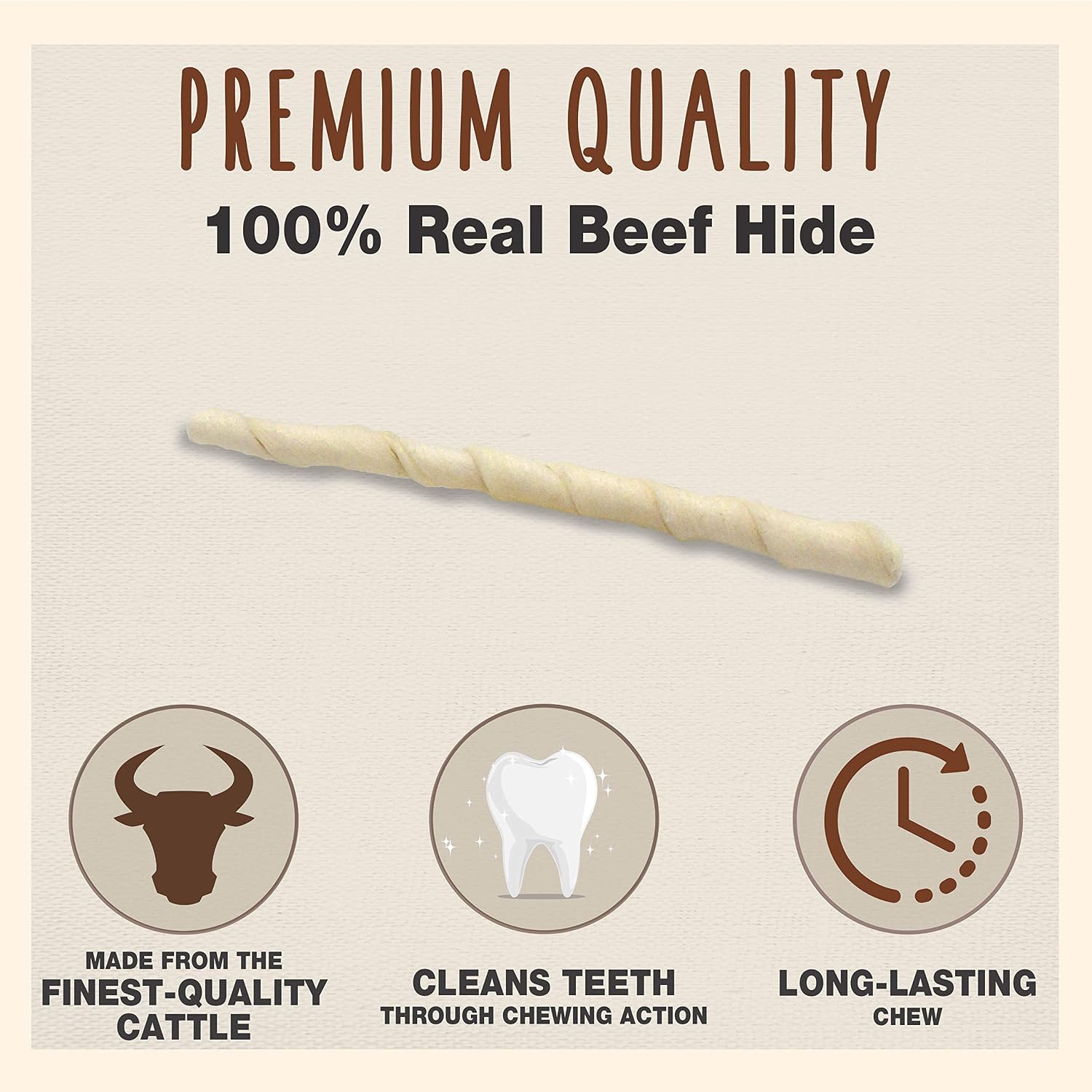 Cadet long lasting natural five inch dog bones display