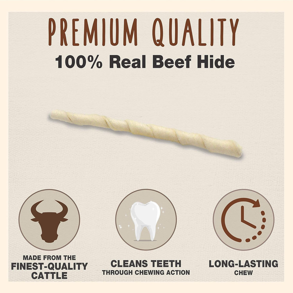 Cadet long lasting natural five inch dog bones display