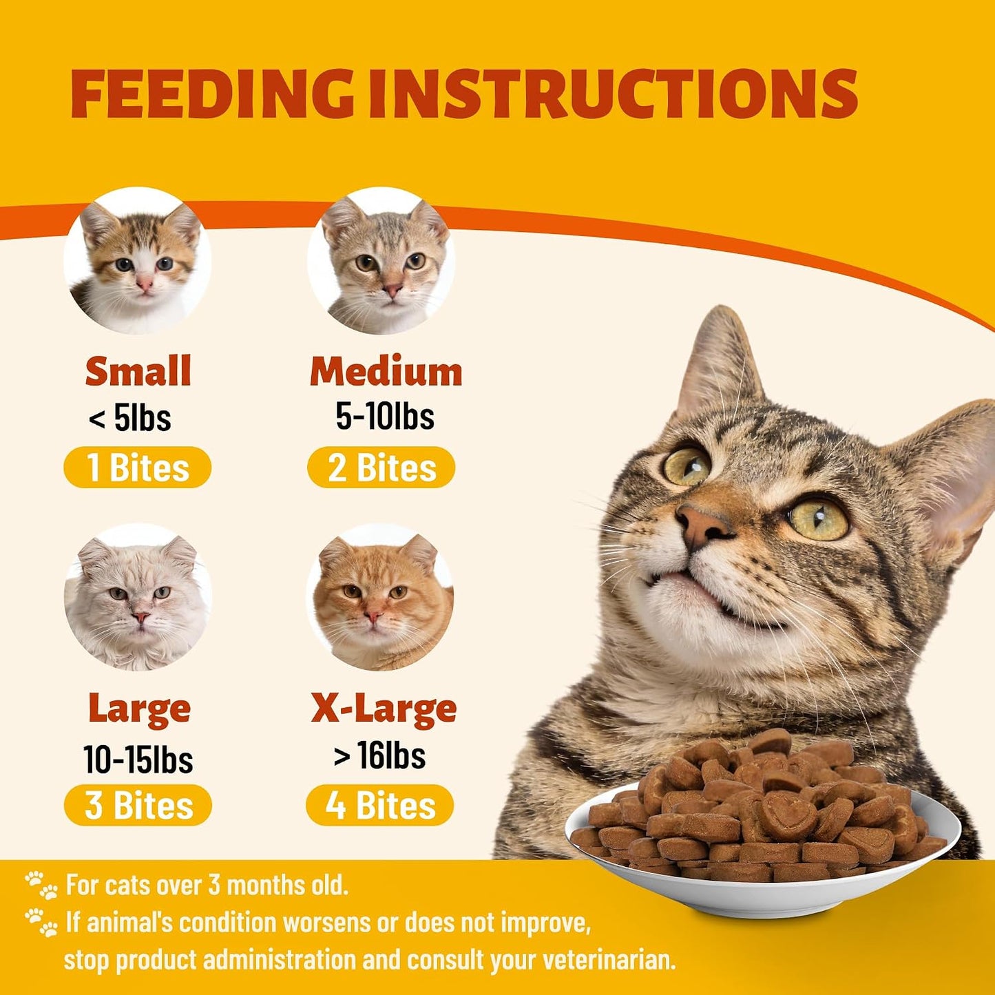 Multibites chewable cat vitamins designed for kittens and adult felines.