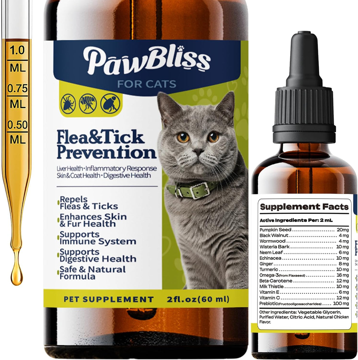 WEALLIN authentic pet health supplement packaging details and directions