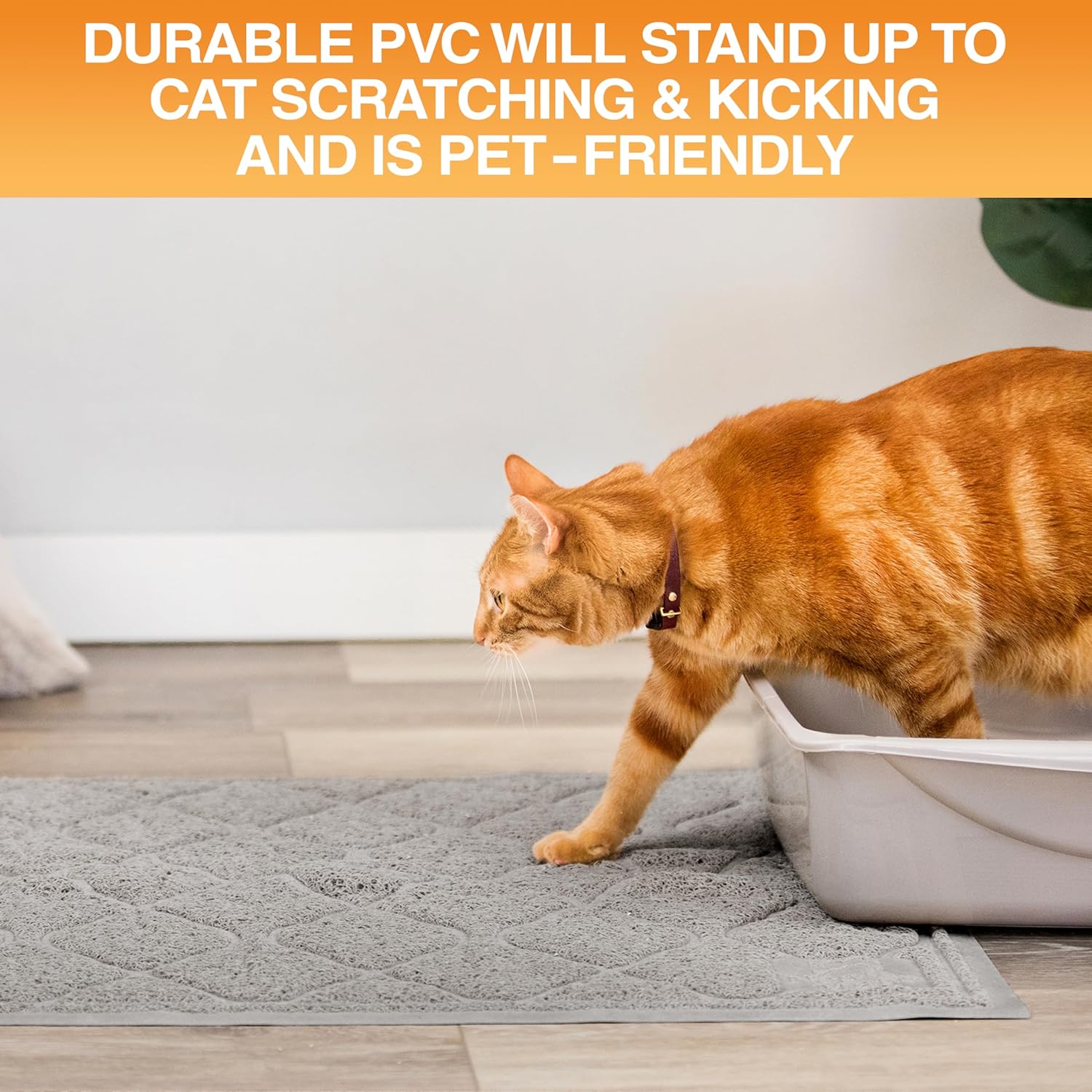 Soft PVC coil cat mat for sensitive kitty paws