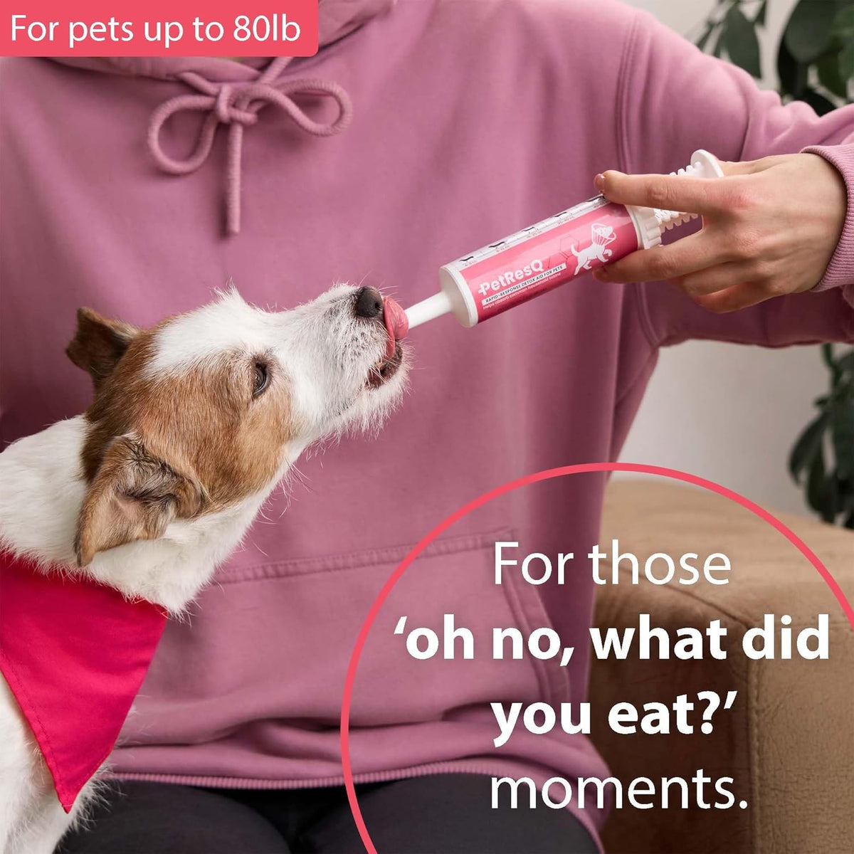 PetResQ pet detox gel dial-a-dose syringe for precise weight management
