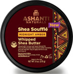 Ashanti Naturals Scented Whipped Shea Butter Midnight Amber 8 Fluid Ounces front view