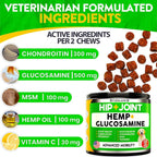 Furaland glucosamine and chondroitin canine mobility chew facts and ingredients list