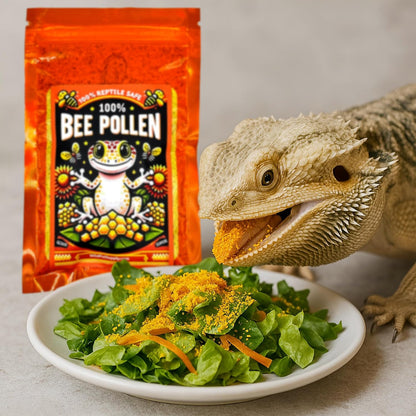 Resealable bag of CTWPets bee pollen for reptiles