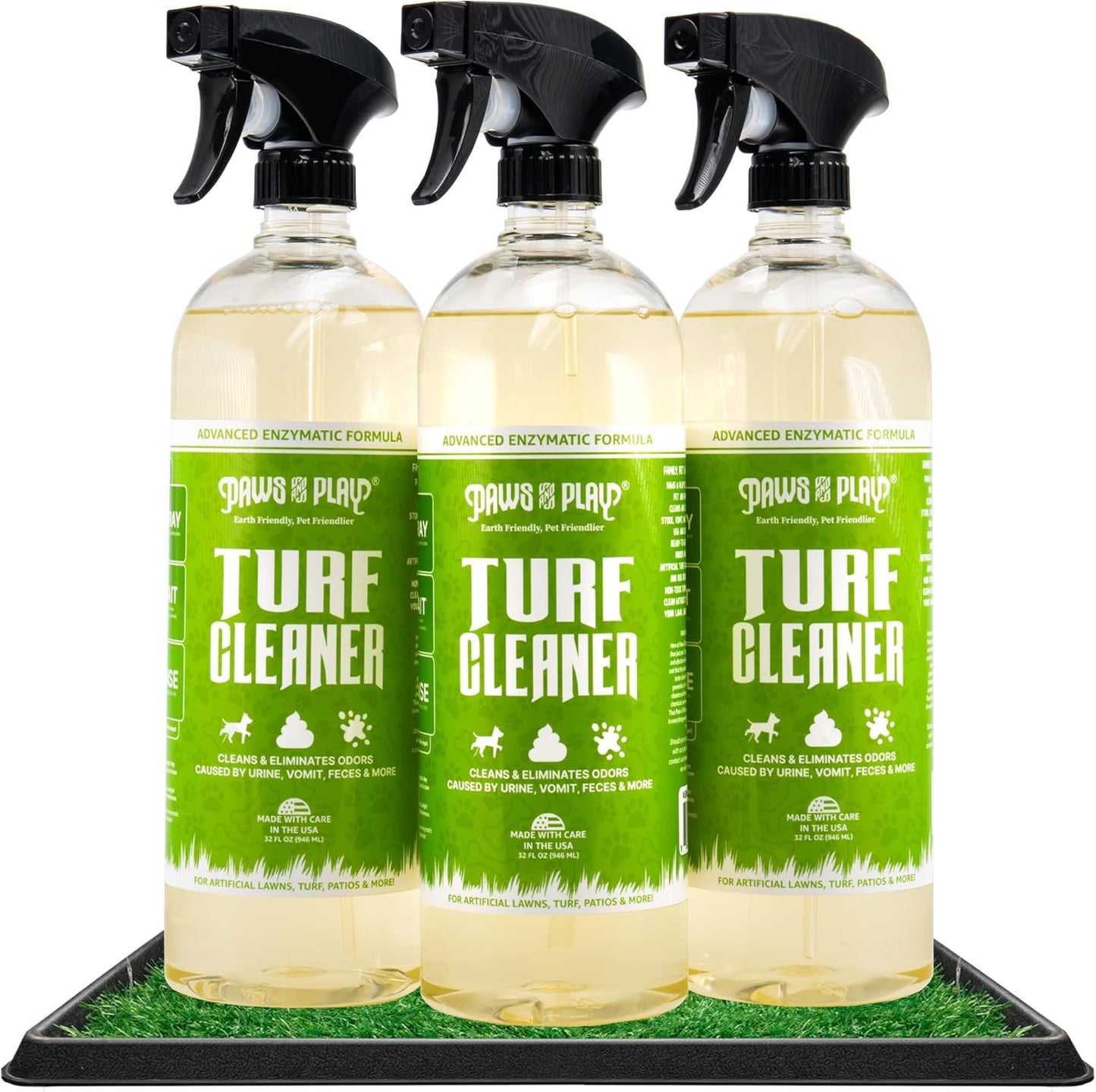 Paws and Play Turf Cleaner for Pet Urine Outdoor and Indoor | Artificial Grass Dog Urine Cleaner That Cleans and Deodorizes Pet Waste on Fake Grass For Dogs - 32 Fl Oz (Single) - Image 10