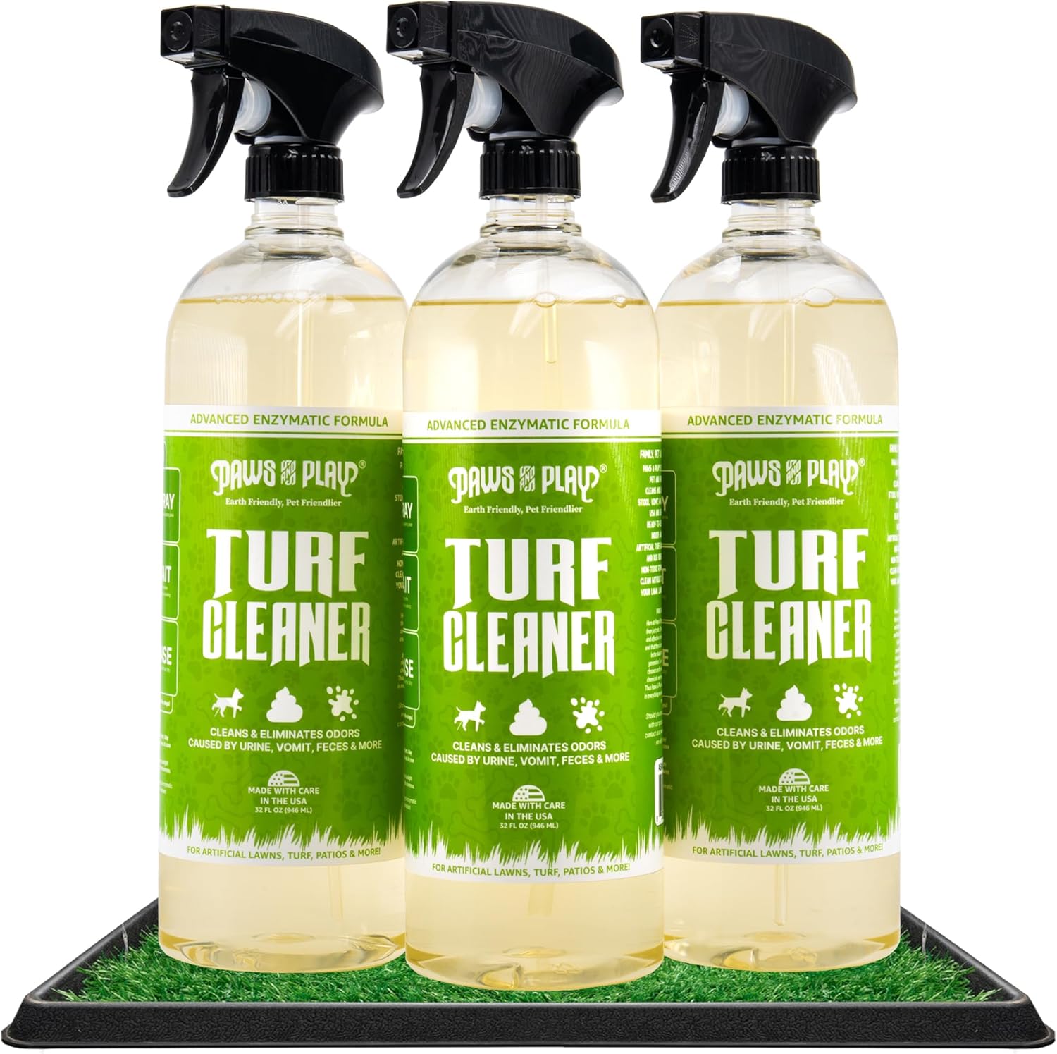 Paws and Play Turf Cleaner for Pet Urine Outdoor and Indoor | Artificial Grass Dog Urine Cleaner That Cleans and Deodorizes Pet Waste on Fake Grass For Dogs - 32 Fl Oz (Single) - Image 10