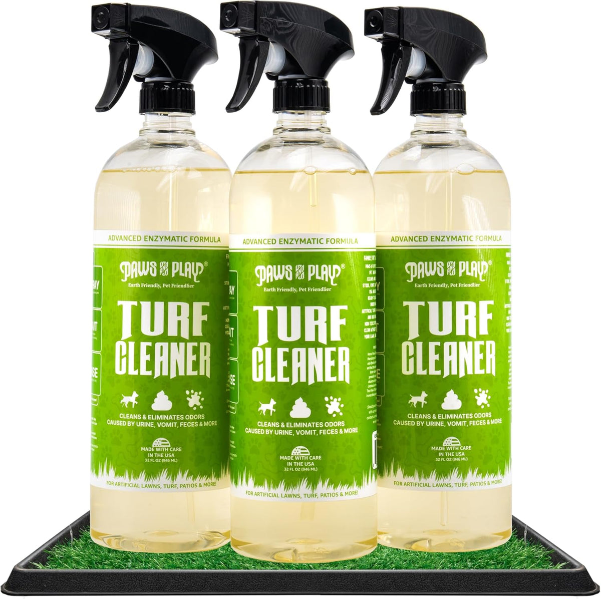 Paws and Play Turf Cleaner for Pet Urine Outdoor and Indoor | Artificial Grass Dog Urine Cleaner That Cleans and Deodorizes Pet Waste on Fake Grass For Dogs - 32 Fl Oz (Single) - Image 10