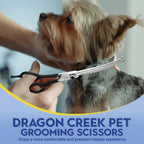 High resilience noise silencer muffler on the professional pet scissors.