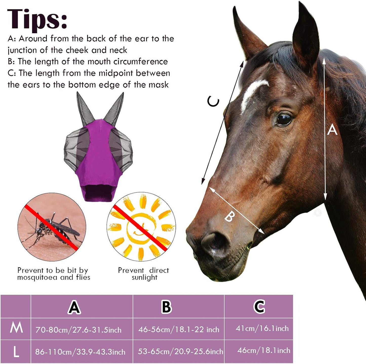 High stretch fabric detail of Weewooday equine face mask