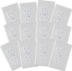 Safety Innovations self-closing babyproof outlet covers front view for home safety.