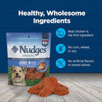 Blue Buffalo Nudges jerky bites ingredient label