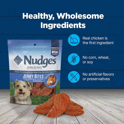Blue Buffalo Nudges jerky bites ingredient label