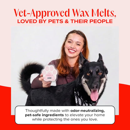 Companion Candles pet-friendly wax melt packaging details