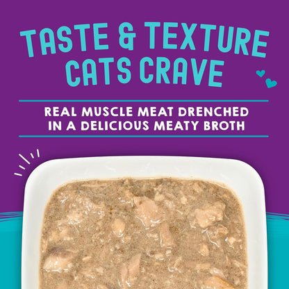 Grain free high protein wet cat food pouches for picky eaters