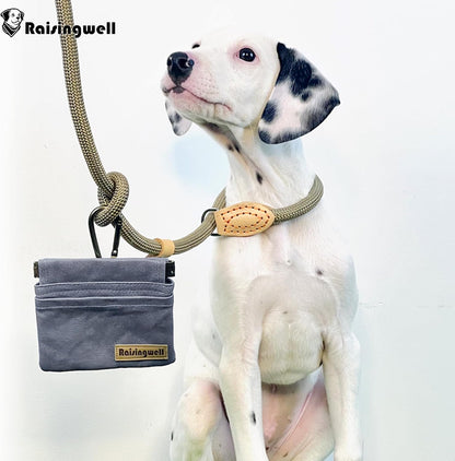 Raisingwell automatic closure pet feed treat bag during training