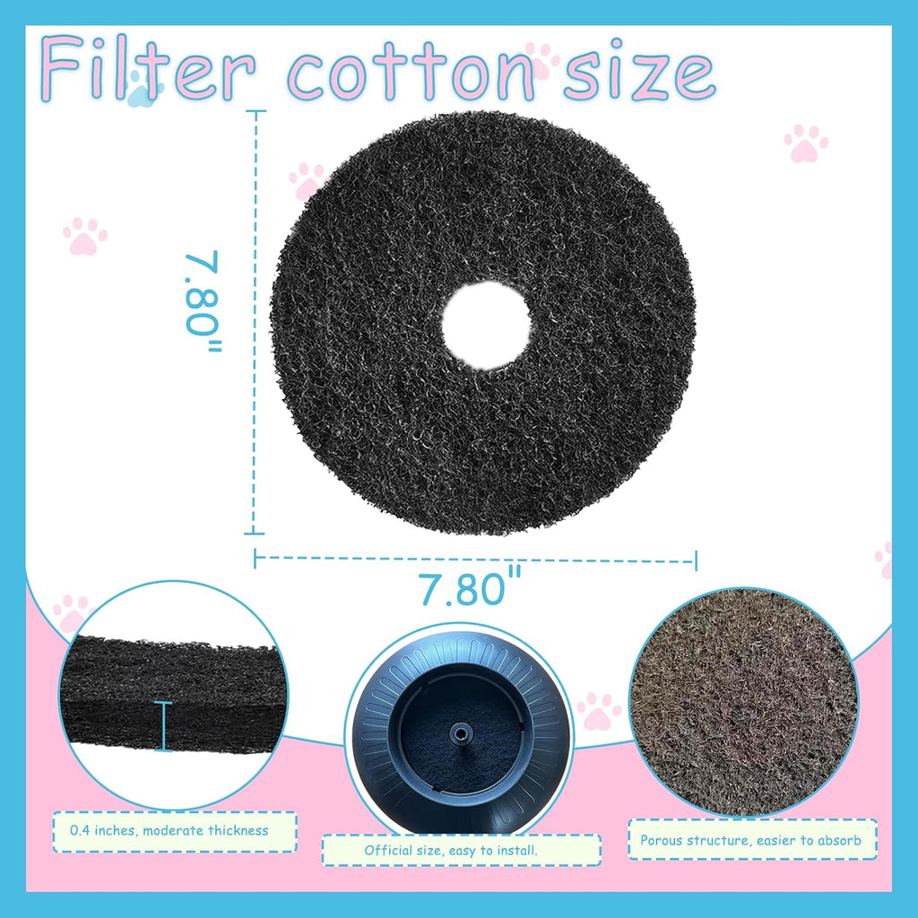 Losuin non toxic coconut shell carbon pet litter box filter bundle set