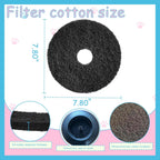 Losuin non toxic coconut shell carbon pet litter box filter bundle set