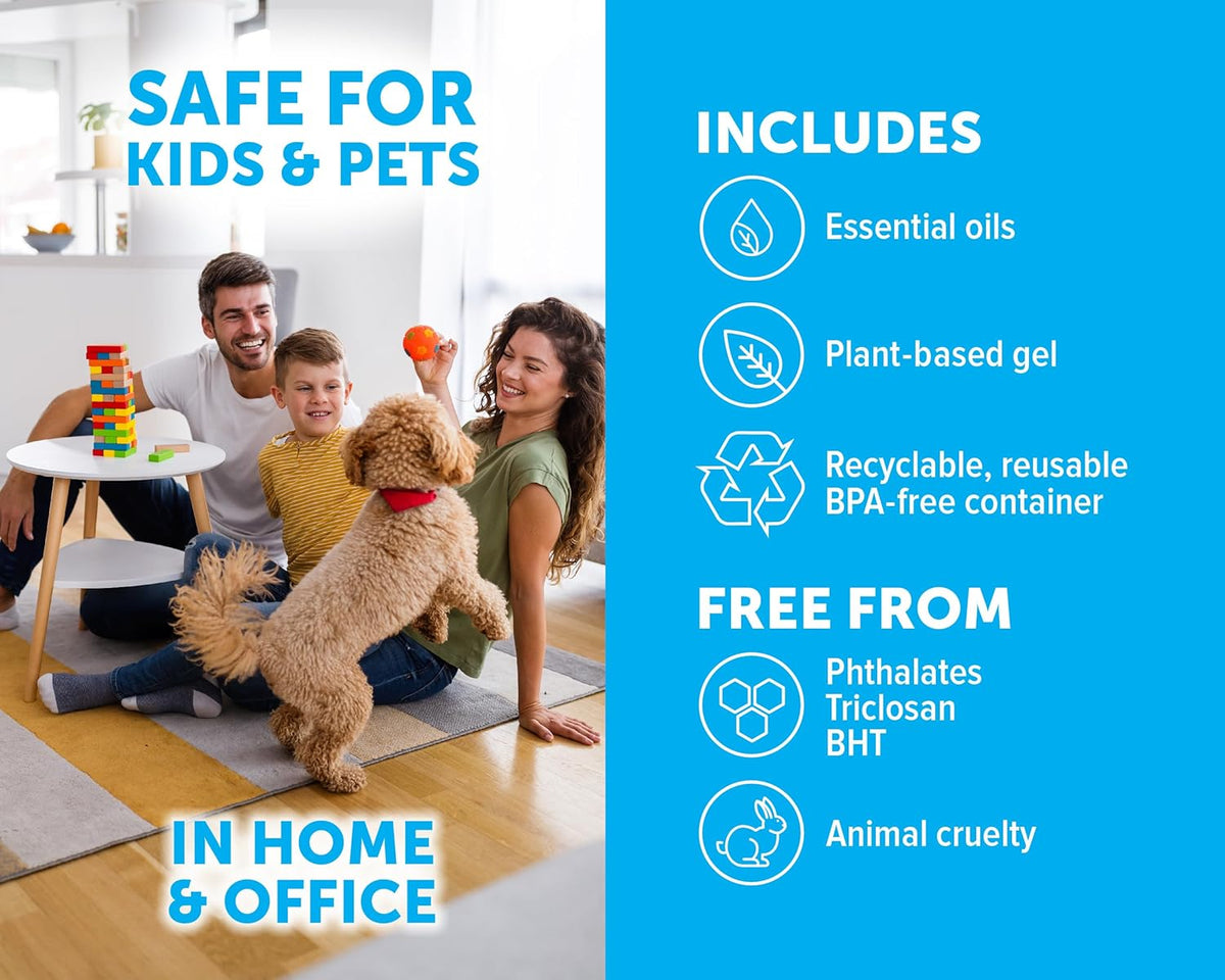 Plant based pet odor eliminator jar for medium size rooms