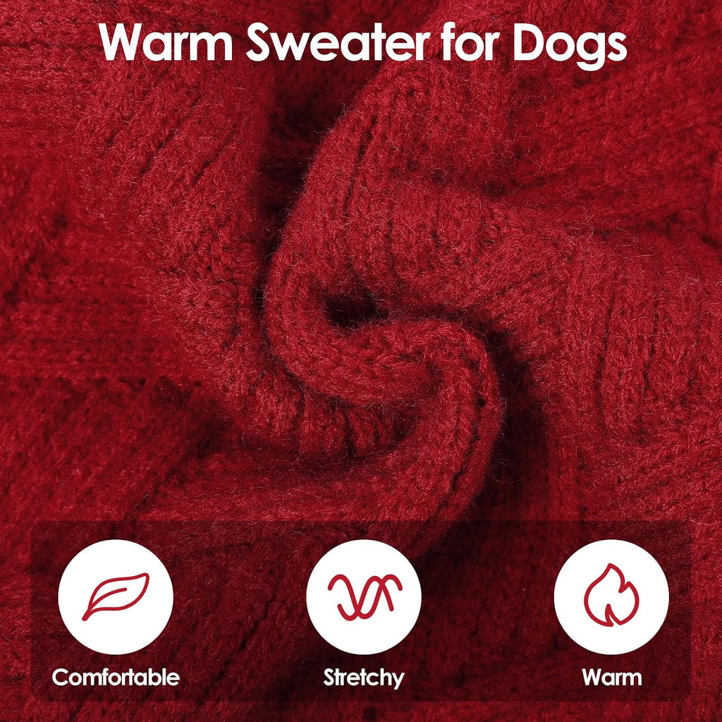 SUNFURA puppy knitwear pullover close up on high elasticity acrylic yarn fabric