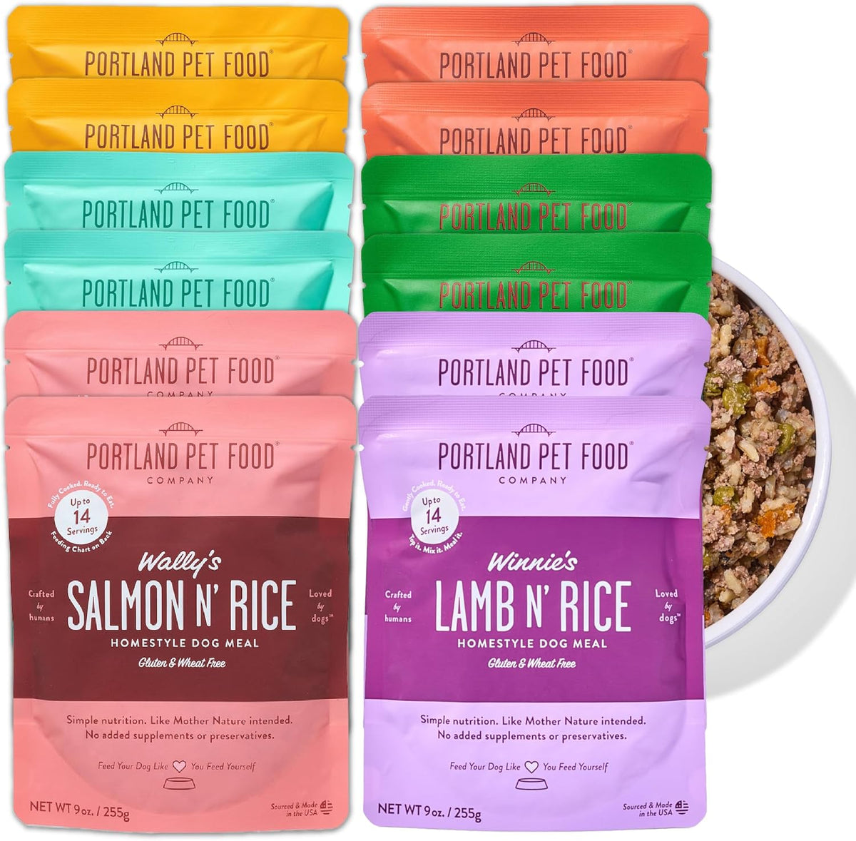 Portland Pet Food Company Fresh Dog Food Pouches - Human-Grade Topper Mix-Ins & Wet Pet Meals - Small & Large Breed Puppy & Senior Dogs - Gluten-Free Limited Ingredient Meal Toppers - 5 Pack Variety - Image 9