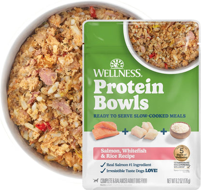 Wellness Protein Bowls Variety Pack Adult Wet Dog Food, Fresh Alternative, Wholesome Grains, Natural, Chicken Recipes, 6.2 oz, Pack of 6 Pouches - Image 13